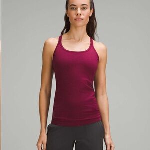 Lululemon Ebb to street top in deep luxe size 8